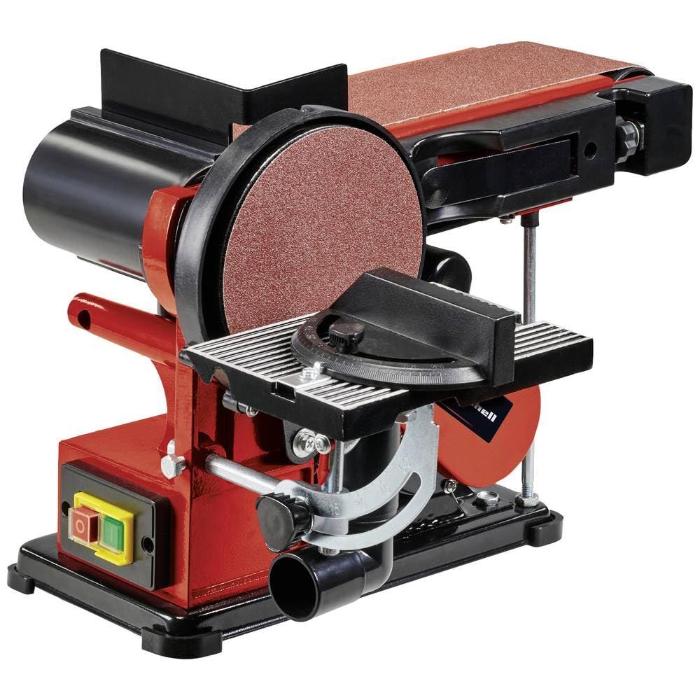 Einhell Tezgah Bant Zımpara TC-US 380 (380 W, bant hız 292 m/dk, taşlama tablası hızı 1.450 dev/dk, 1x K80 taşlama bandı ve 1x K80 taşlama kağıdı dahil) - 4419257