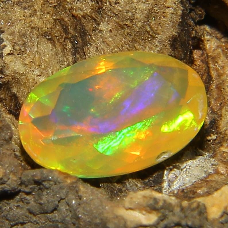 Opale éthiopienne 6 x 9 mm AAA pour remplacer une pierre perdue - 2