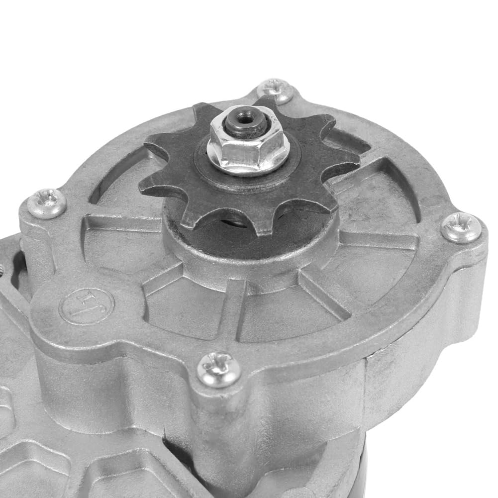 Correa Motor Eléctrico Reductor de Engranajes MY1025Z2 de 12 V y 250 W con Piñón de 9 Dientes, Motor de CC Cepillado, Reductor para Bicicletas Eléctricas y Scooters.