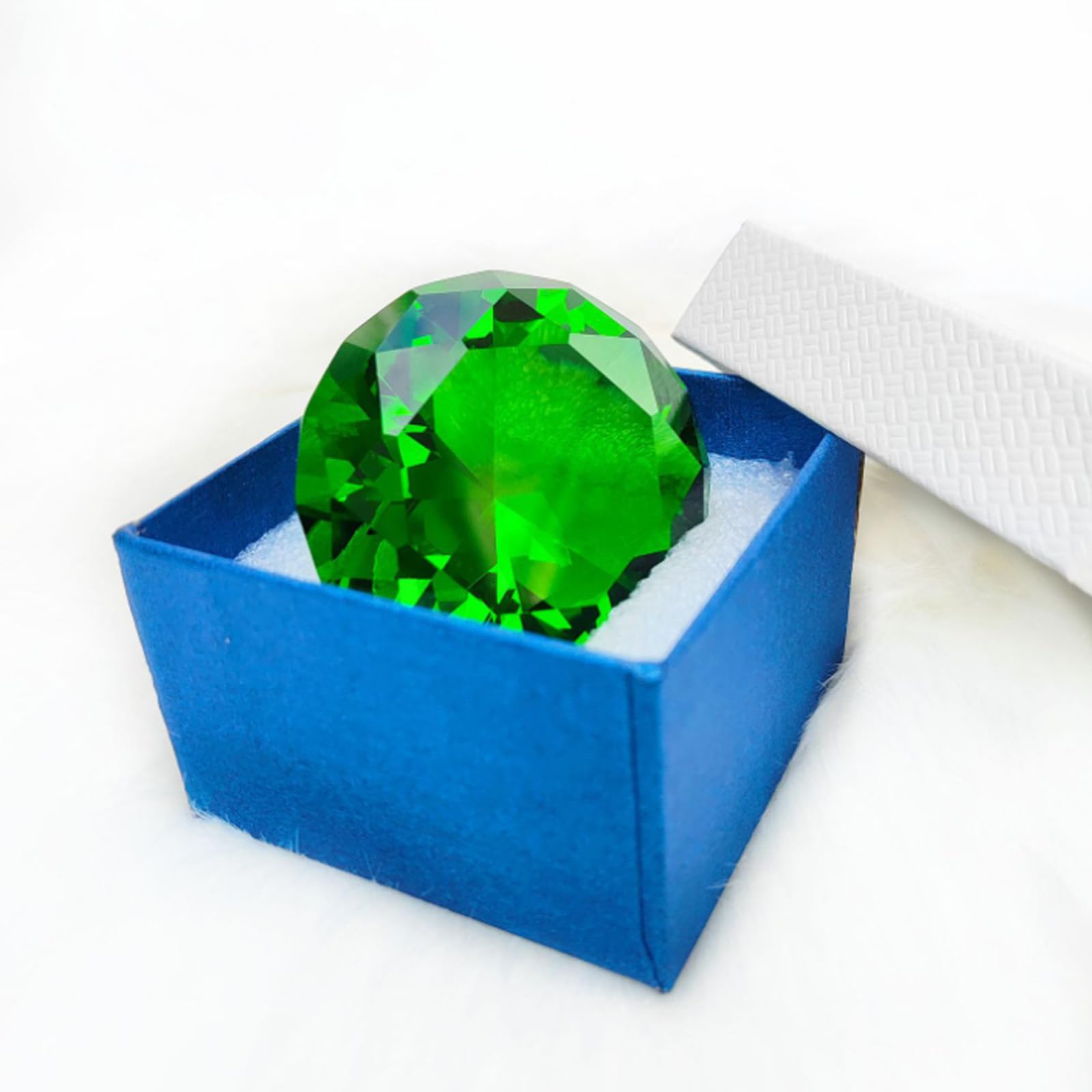 BSTKEY Presse-papier En Cristal Et Diamant 80 Mm – Ornement En Verre Pour Photographie, Décoration De Fête De Mariage, Décorations étincelantes