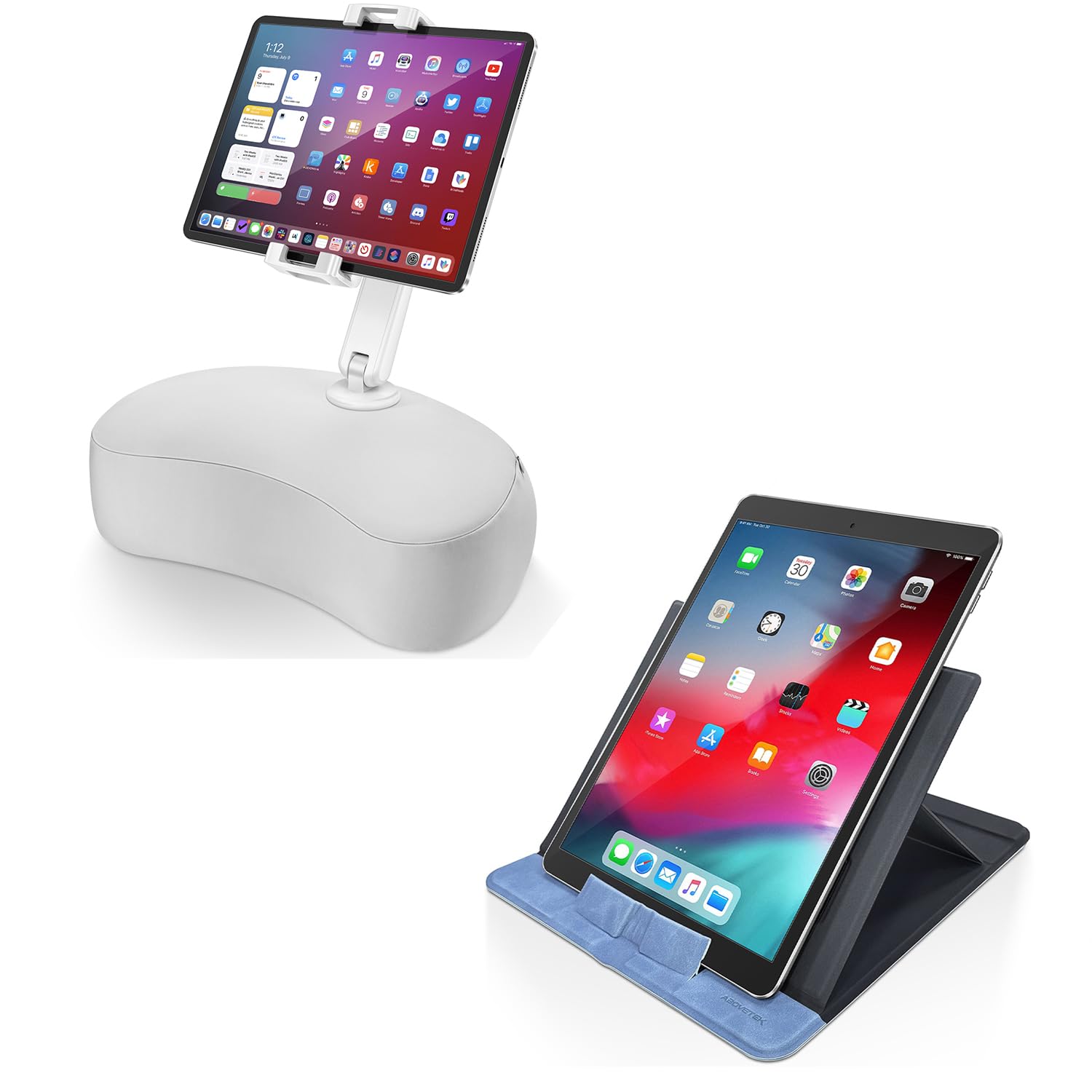 Phone Holder For Bed AboveTEK Tablet Pillow Stand, IPad Pillow