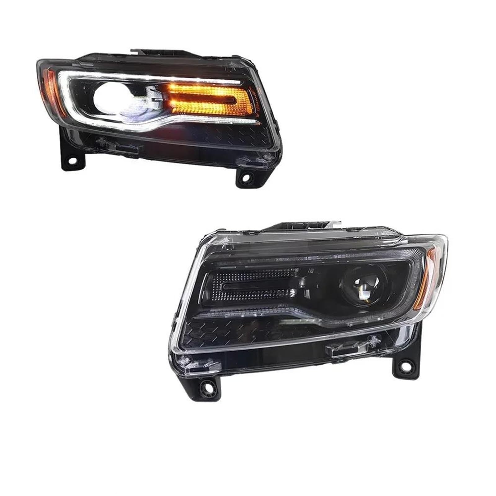 Faro Dell'auto Per Jeep Per Compass 2011-2016 | Gruppi LED Fendinebbia DRL Indicatore Di Direzione Del Freno(Guidatore destro)