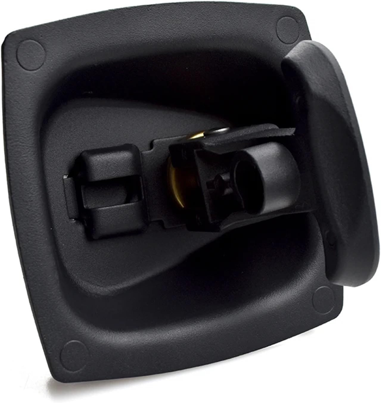 XK127-2 Zinc Alloy Carbon Steel Black Panel Lock Plane Handle Door Lock 1Pcs(with Key)