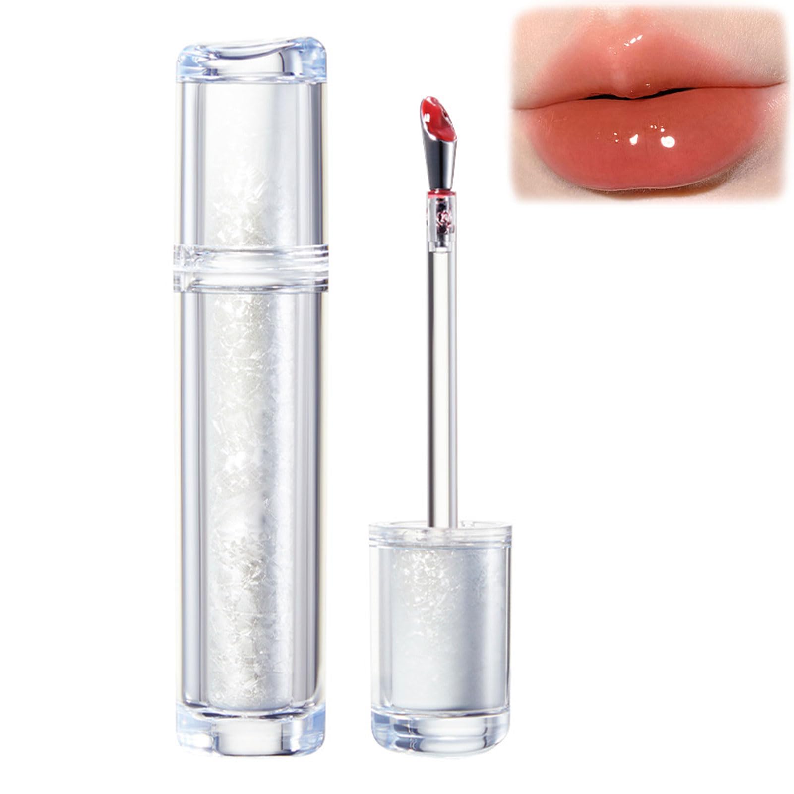 Judy Doll Lip Gloss, Judy Doll Ice Watery Lip Gloss, Judy Doll Ice Iron Tinted Lip Tint, Jelly Hydrating Lip Gloss, Moisturizing Nonstick Tinted Gloss Lip Oil (01 Citrus Popcorn)