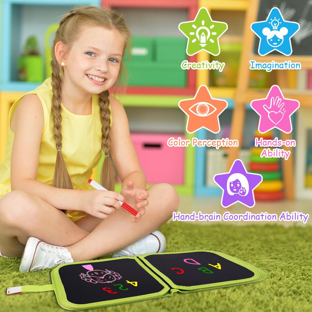 Tavoletta Disegno Per Bambini: Cancellabile, Con 12 Penne, Regalo Divertente - Foto 5