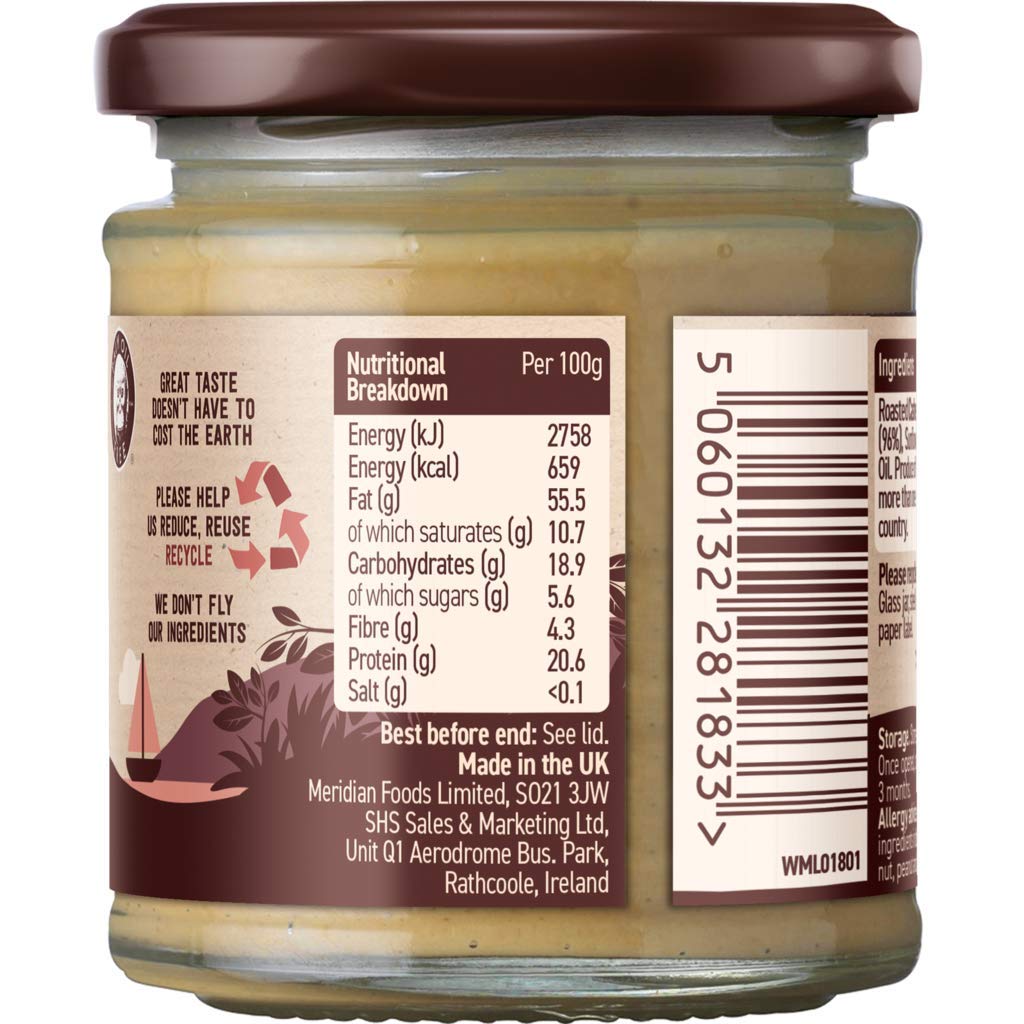 Meridian - Cashew Butter Crunchy 100% - 170g (Case of 6)
