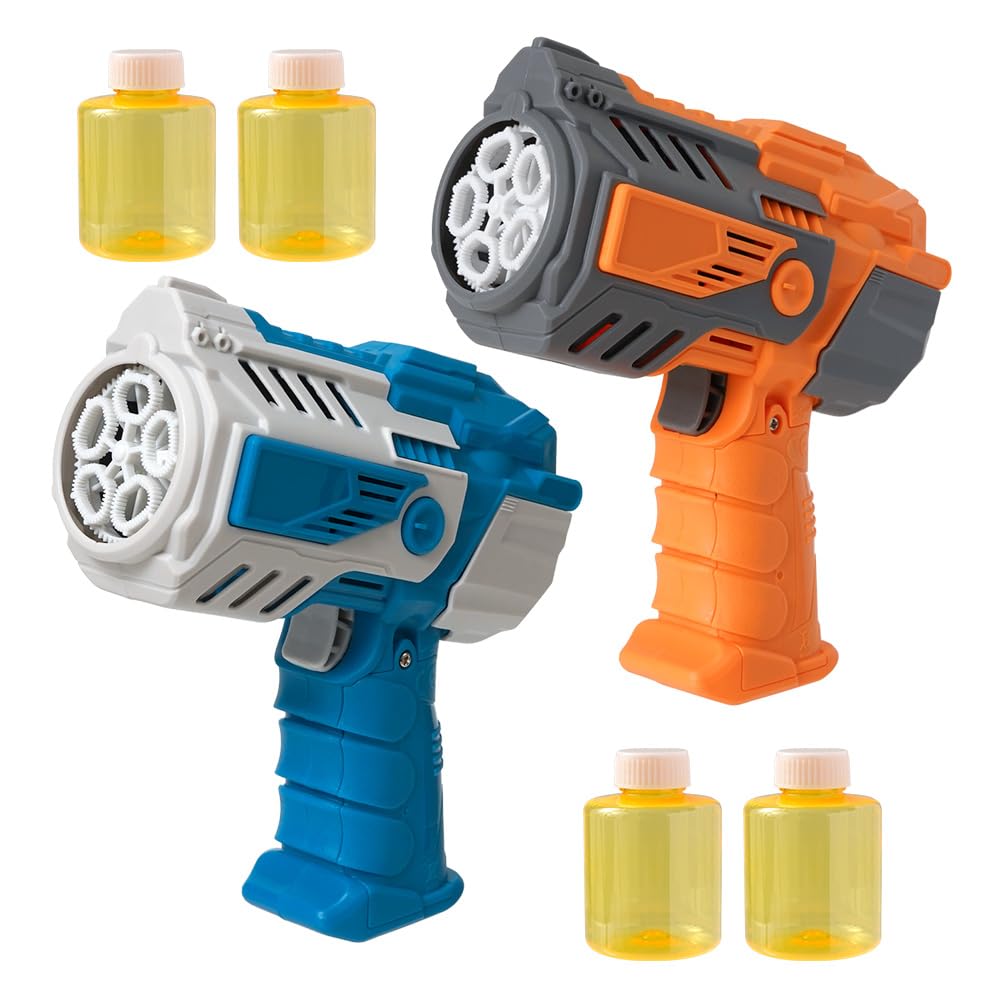 Amazon | シャボン玉 電動 自動 バブルガン 2個セット 液漏れ防止 LED