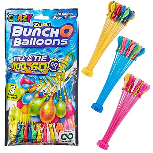 SHS-Yard Zuru Bunch O Balloons Lot de 105 ballons à fermeture automatique 100 en 60 secondes 3 paquets de 35 bombes à eau Cover