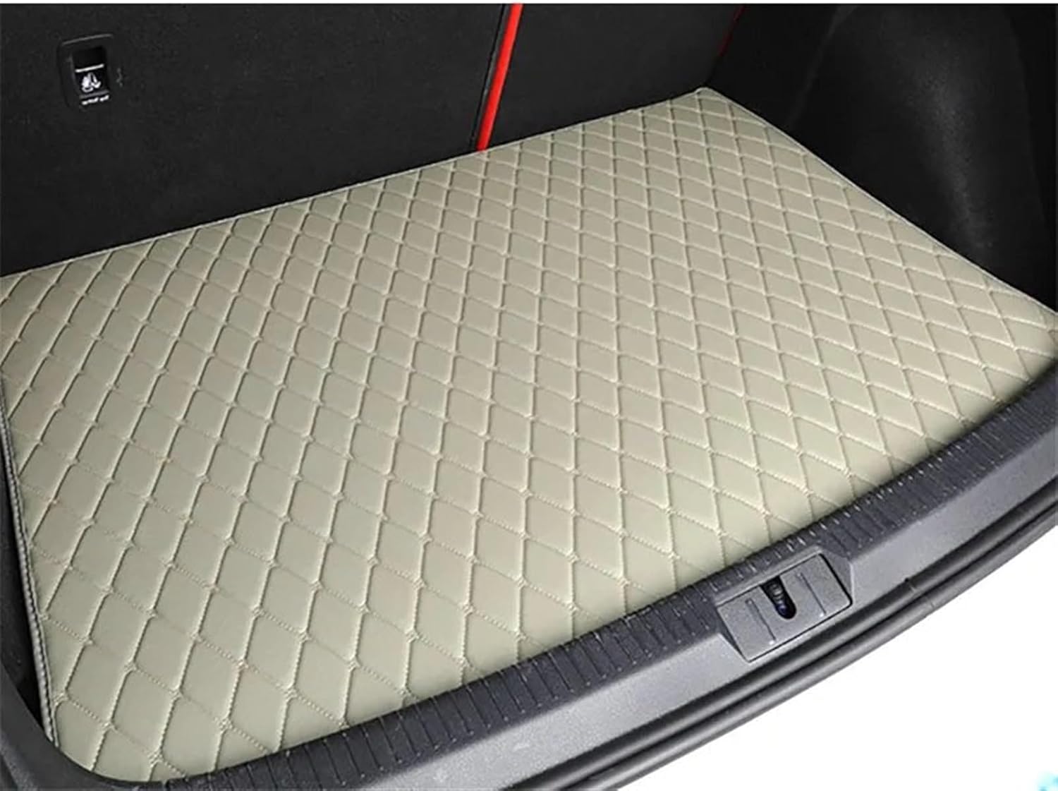 Car Boot Mats Compatible with Volvo for XC90 Seven Seats 2016 2017 2018 2019 2020 2021 2022 Car Trunk Mat Guard Tray Liner Carpet Interior Parts Accessories(Size2/Grey)