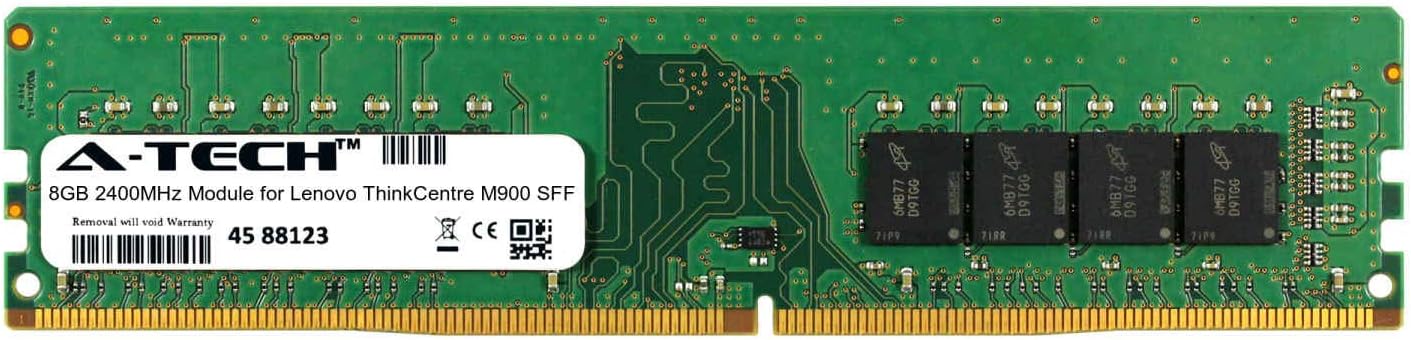 A-Tech 8GB Module for Lenovo ThinkCentre M900 SFF Desktop & Workstation Motherboard Compatible DDR4 2400Mhz Memory Ram (ATMS350083A25820X1)