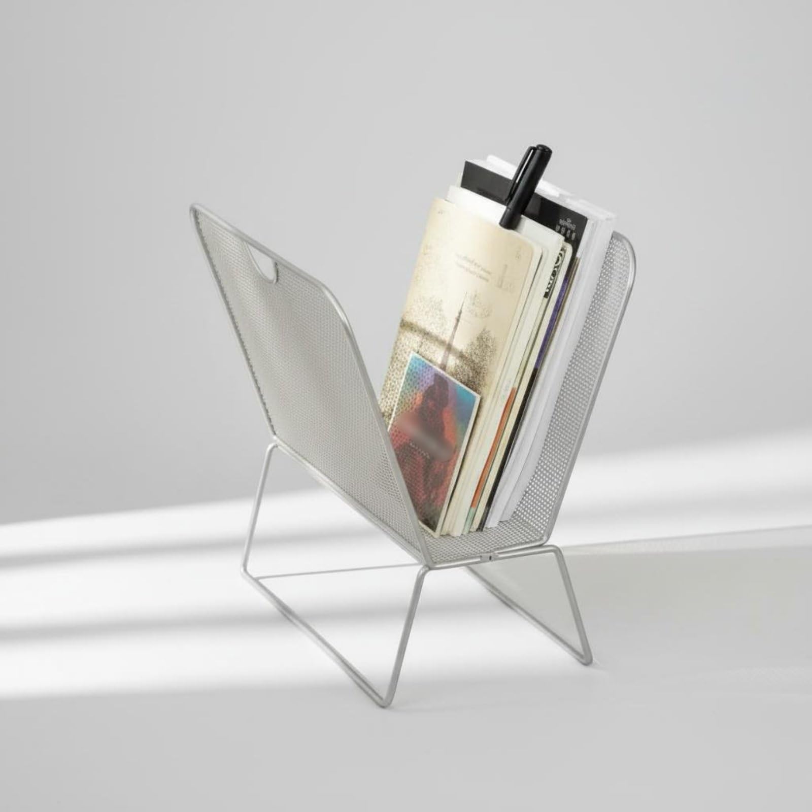 Porte-Revues Métal Moderne Porte-Revues En Métal peu Encombrant Rangement pour Maison