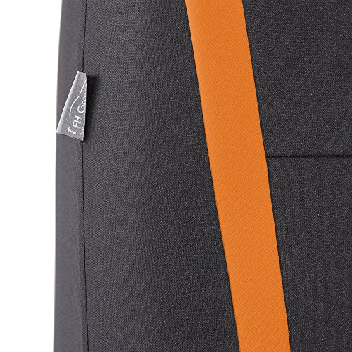 Fh Group Car Seat Covers Front Set In Cloth - Car Seat Covers For Low Back Car Seats With Removable Headrest, Universal Fit, Automotive Seat Covers, Washable Car Seat Cover For Suv, Sedan, Van Orange #TOP2