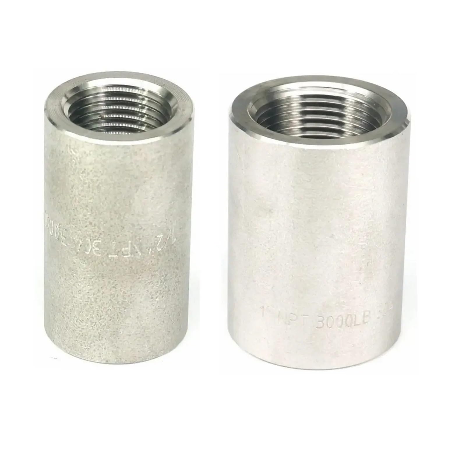 ICXLPMC 3000 PSI 1/8" NPT Female 304 Stainless Steel Full Socket Coupler Forged Pipe Fitting Water Gas Oil ICXLPMC