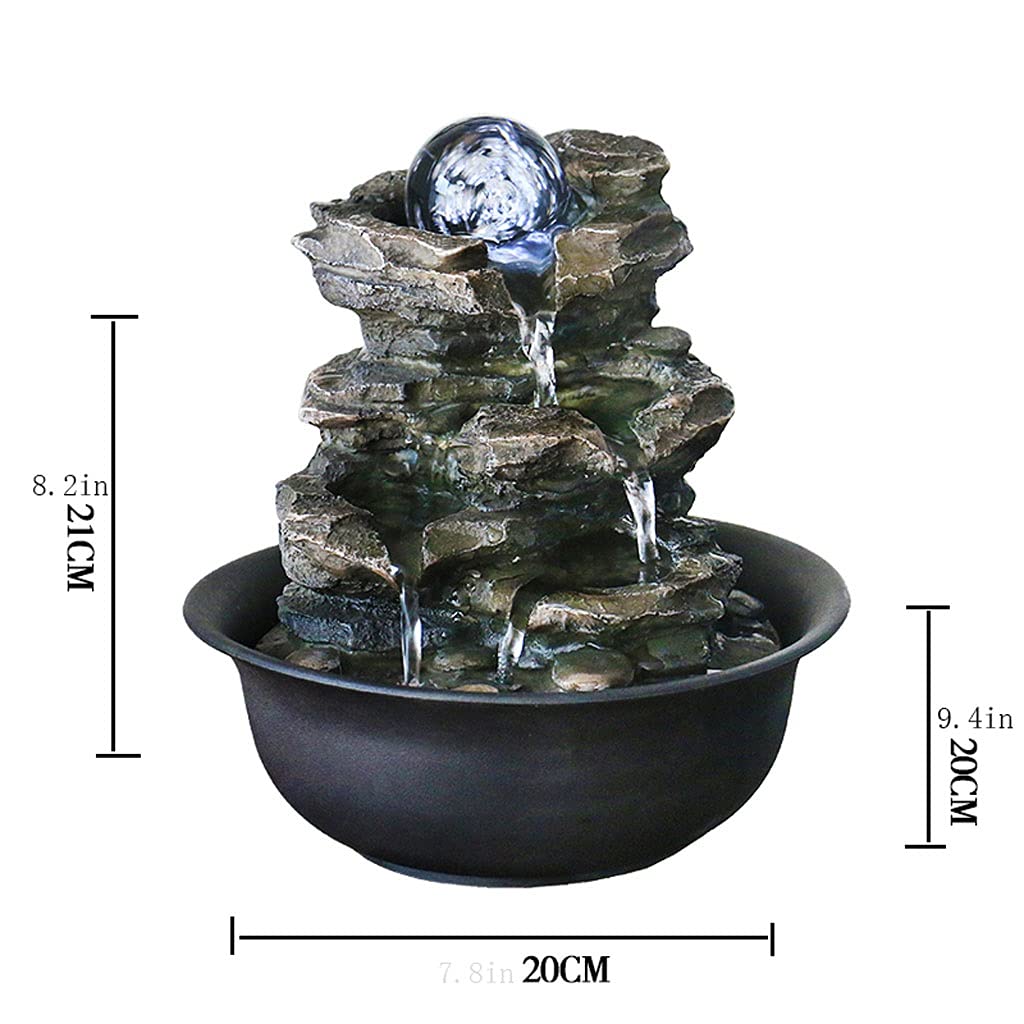 Amazon.co.jp: 屋内噴水シンプルな落ちた山の流れる噴水、ホーム