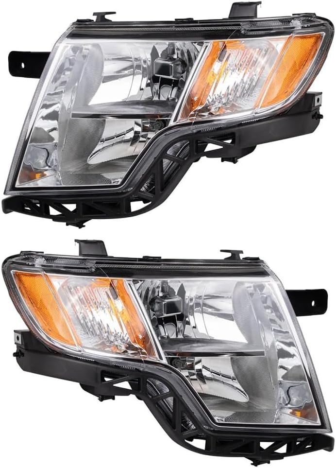 Front Headlight Set Left & Right Fit For F0RD Edge 2007-2010 FO2502228 FO2502328 FO2503228