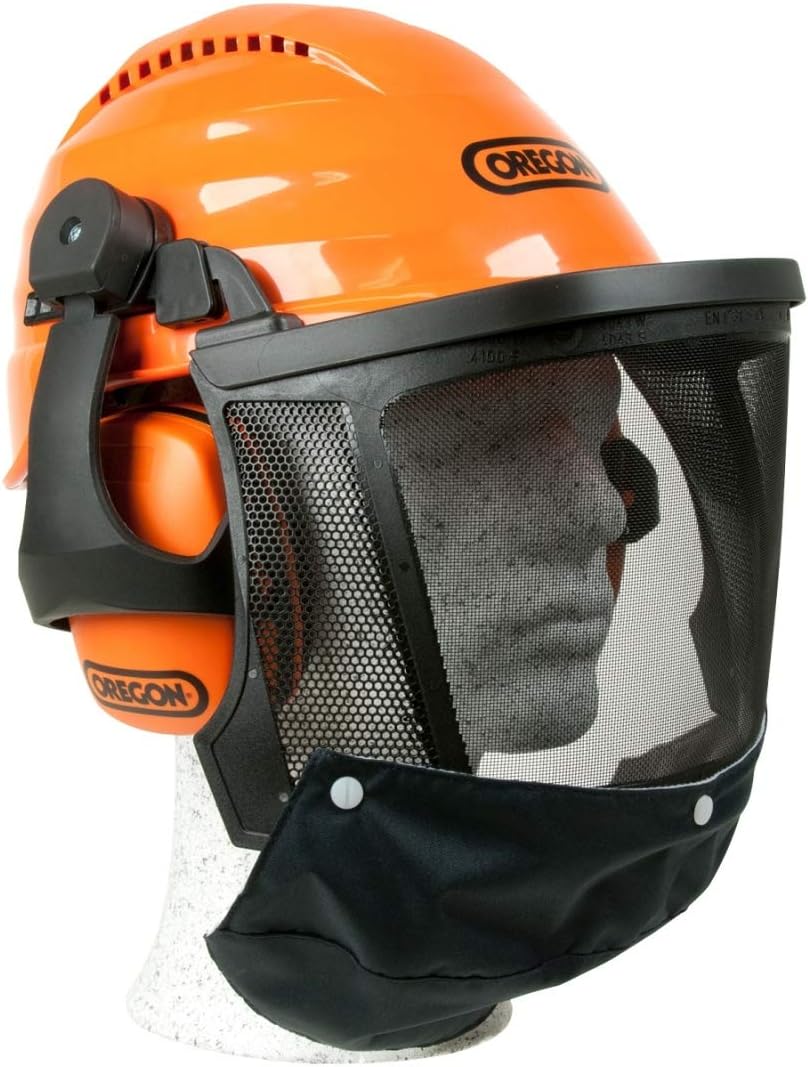 Waipoua Professional Chainsaw Safety Helmet | with Protective Ear Muff and Mesh Visor, Hard Hat Safety Protection Equipment