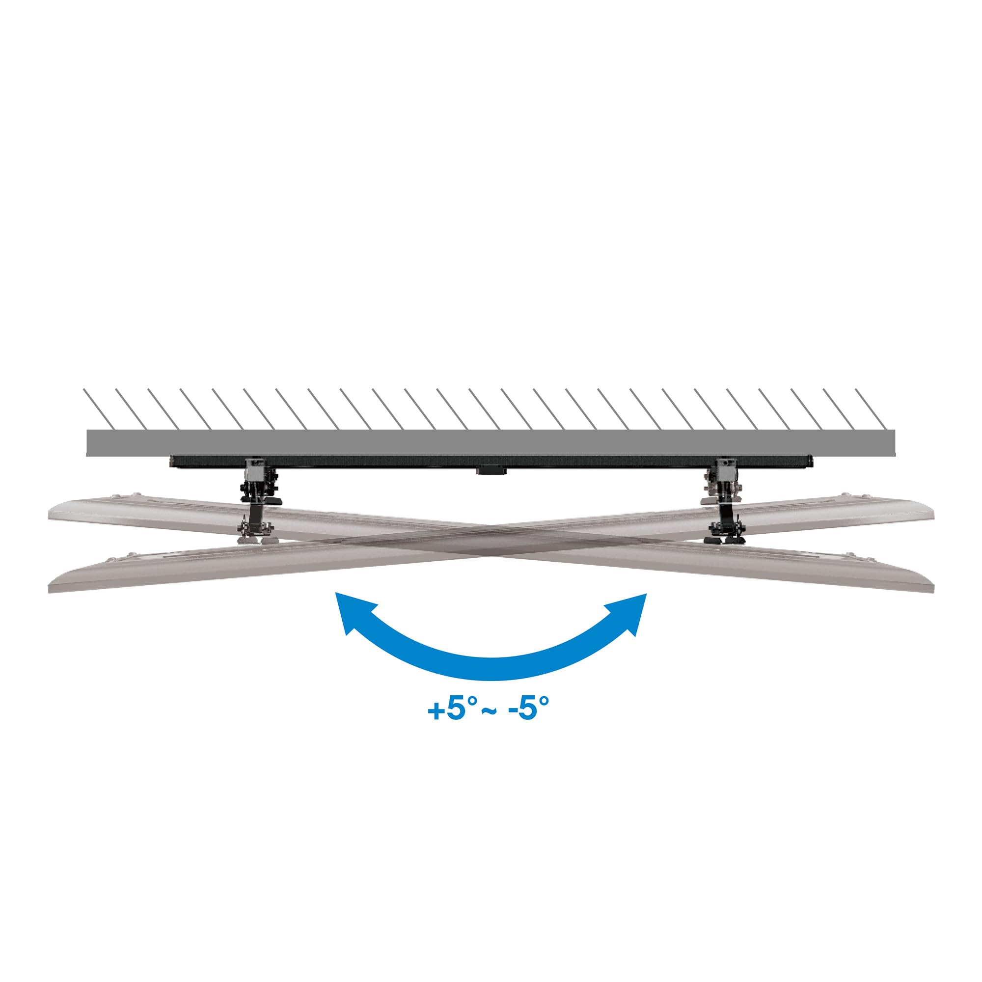 MANHATTAN 461863 Diebstahlsichere Wandhalterung für Flachbildfernseher LCD LED Plasma bis zu 74,8 kg