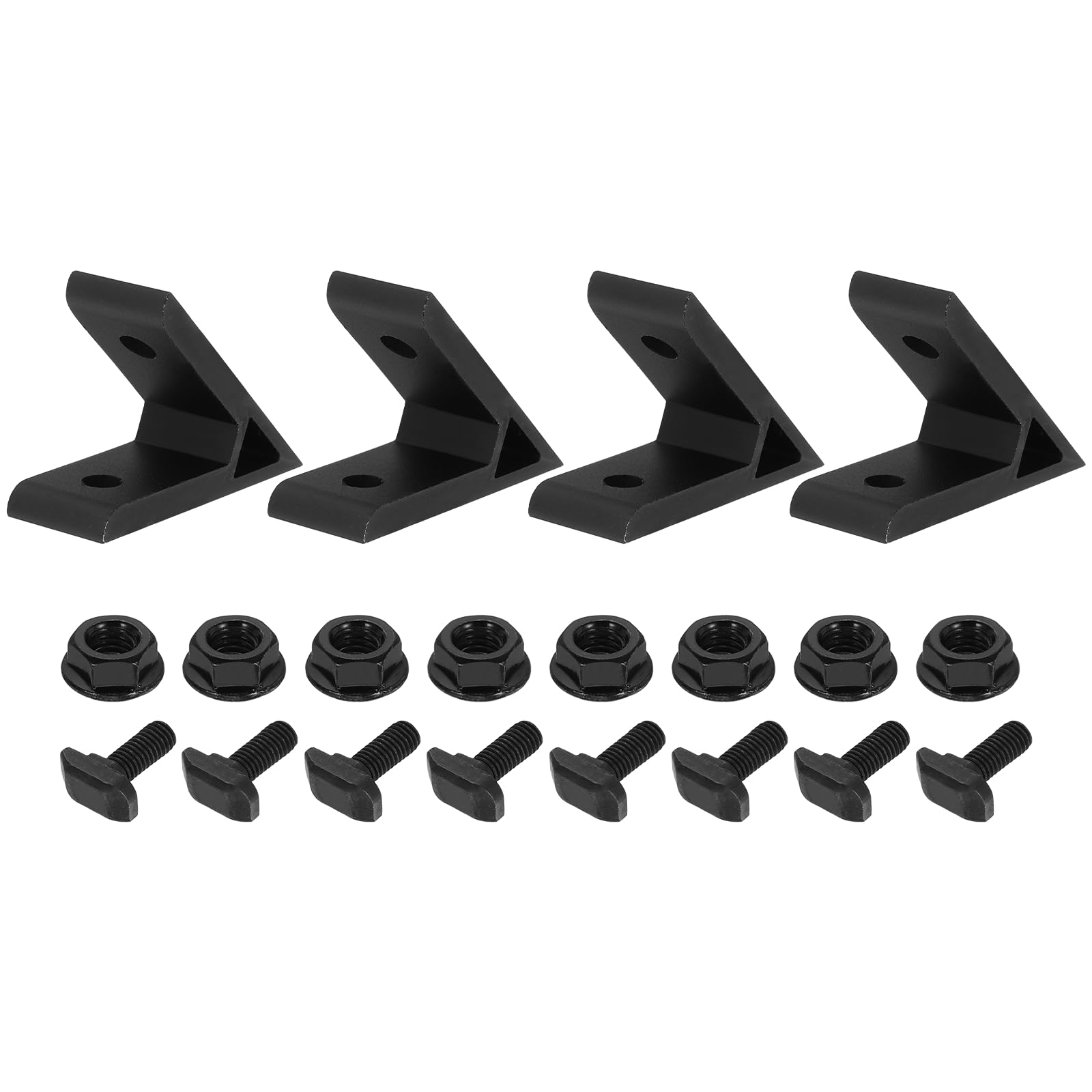 Équerre d'angle 45 degrés 60x60x22mm raccord profilé aluminium 3030