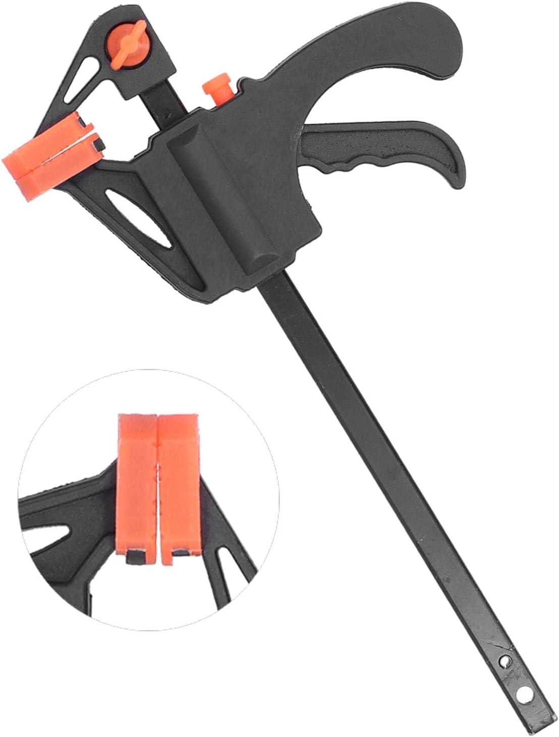 Duty 24in Ratchet Bar Clamp with Soft Pads & Storage Case Quick Release F for Woodworking,Furniture Packaging