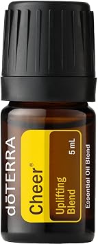 doTERRA Cheer Essential Oil Uplifting Blend - 5 mL, Promotes Optimism and Happiness, Counteracts Negative Emotions