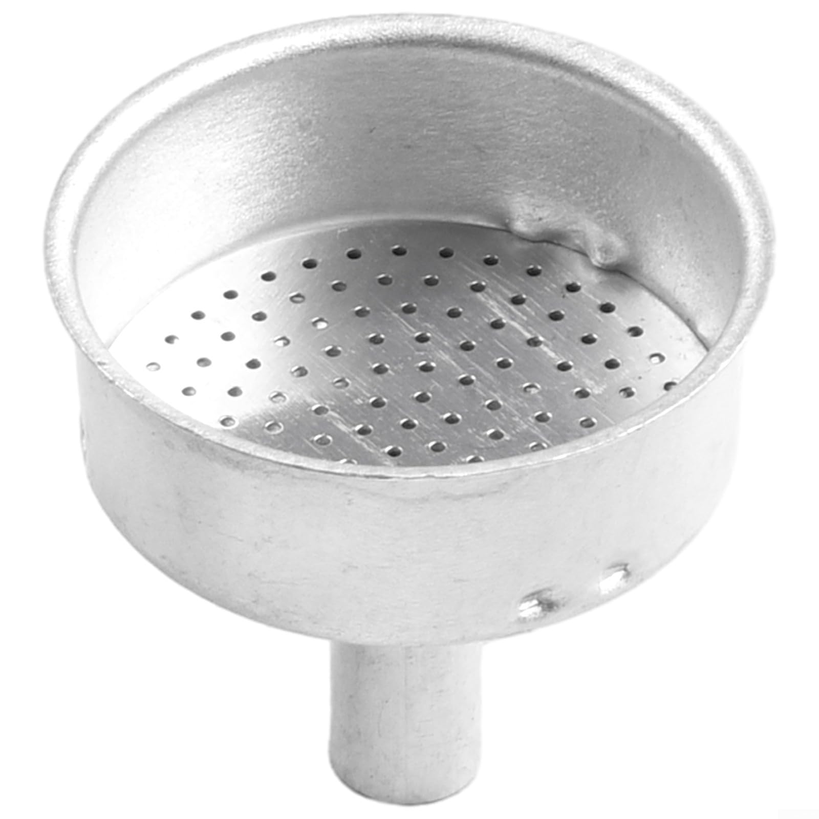 Silver Aluminium Moka Funnel Filter Replacement Part for Espresso Coffee Pots, Fits 1 2 3 6 9 12 Cup Sizes, Sturdy Metal Adapter for Percolator Machine Home Office Cafe Bar Use(300ML)