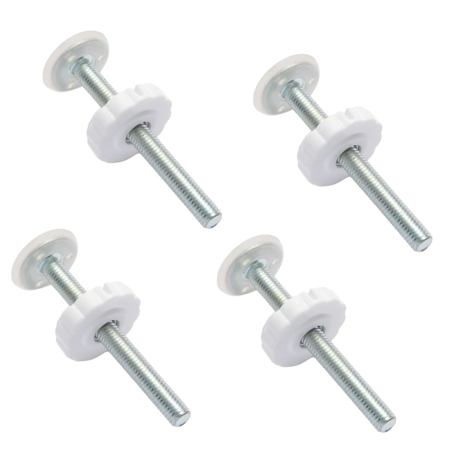Pressure Mounted Baby Gates Threaded Spindle Rods, Baby Gate Extra Long M10 *10cm Spindle Rods for Baby and Pet Safety Gates (White)
