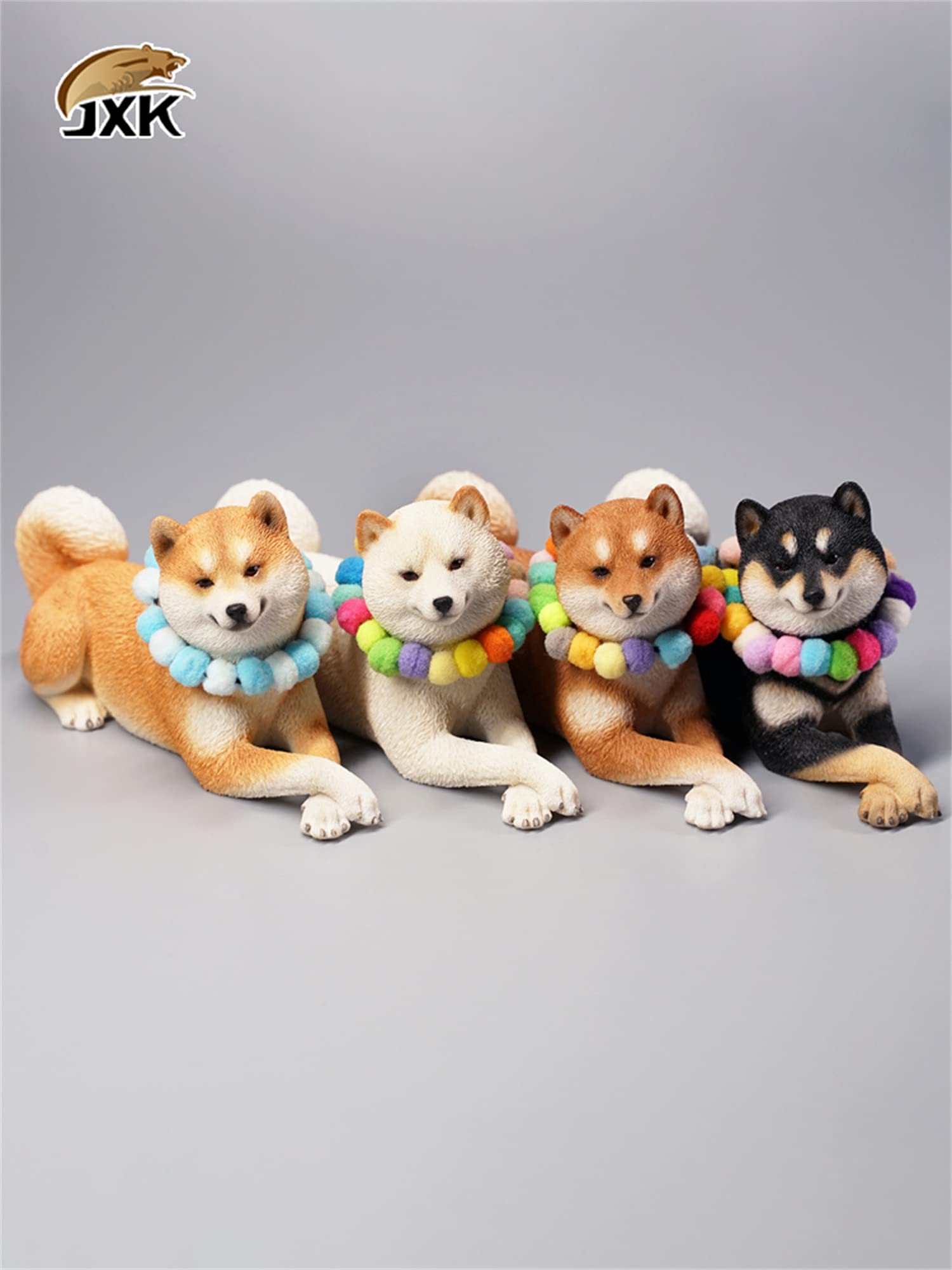 Amazon.co.jp: 1/6 サイズ 伏臥 フセ 柴犬 シバイヌ 可愛い 犬 動物