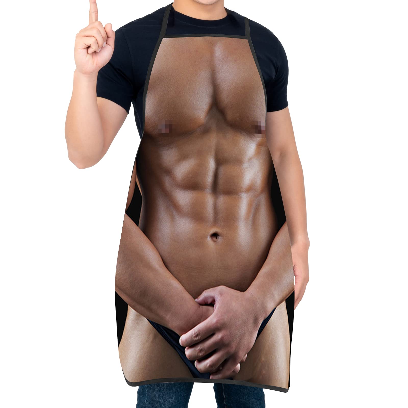 Asgens Lustige Schürze, Grill-Grillschürze für Männer, Küchenchef, der Grillschürzen kocht Weihnachten Geburtstagsgeschenk für Ehemann, Ehefrau, Vater, Mutter, Freunde