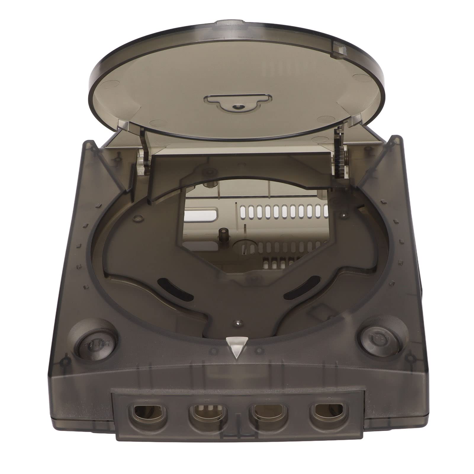 Cerlyiont Dreamcast DC Custodia in plastica traslucida Custodia per console di gioco ammortizzante grigia
