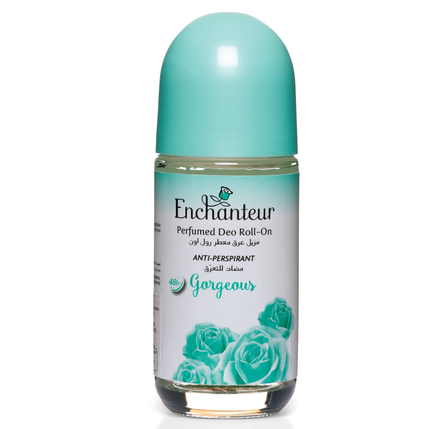 Enchanteur Gorgeous Roll-On Anti-Perspirant Deodorant | 48-Hour Odour Protection, Quick-Dry & Non-Sticky | Floral French F...