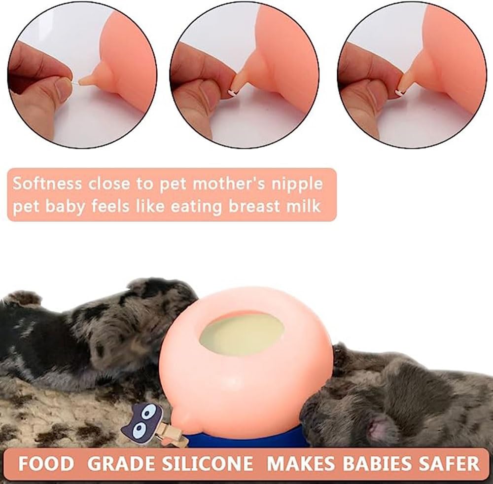 Ciotola Per L'alimentazione Del Latte In Silicone Con 3 Capezzoli, Mangiatoia Per Il Latte Per Cuccioli, Stazione Di Cura Per Gatti Da 200 Ml Per L'alimentazione Di Piccoli Animali Appena Nati Entro D