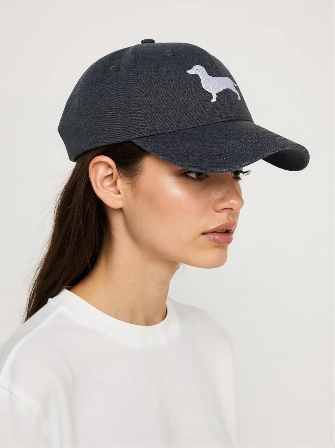 Dog Mom Hat for Women, Embroidered Washed Cotton Baseball Caps Snapback for Dog Lovers - Image 3