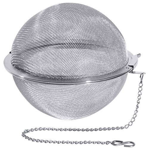 Bola de té de Acero Inoxidable 18/10, Filtro Estable de Tejido Fino/diámetro 15 cm.