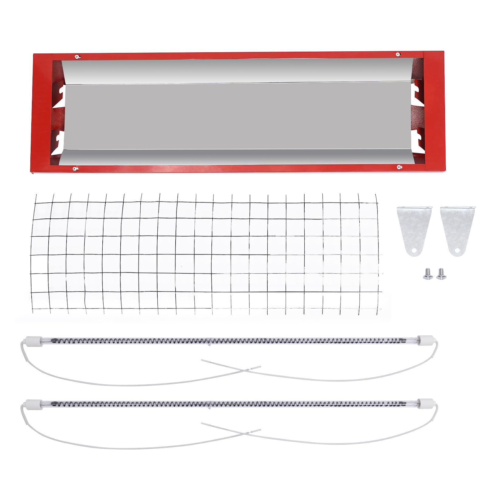 TBVECHI 2pcs Infrared Paint Curing Lamp, 110v 1000w Paint Spray Booth Automotive Heater Lamp Infrared Paint Curing Light for Automobile Paint Booths, Furniture Paint Booths