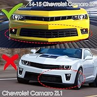 Vista 4 de Q1-TECH, 5 piezas de borde de parachoques delantero + falda lateral Rocker Winglet Canard difusor ala compatible con Chevy Camaro SS / Z28 / V8