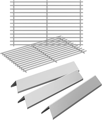 SafBbcue Kit de piezas de repuesto para rejillas de cocina de acero inoxidable 66801 para Weber Genesis II E-210 S-210 Genesis LX E240 S-240, Weber
