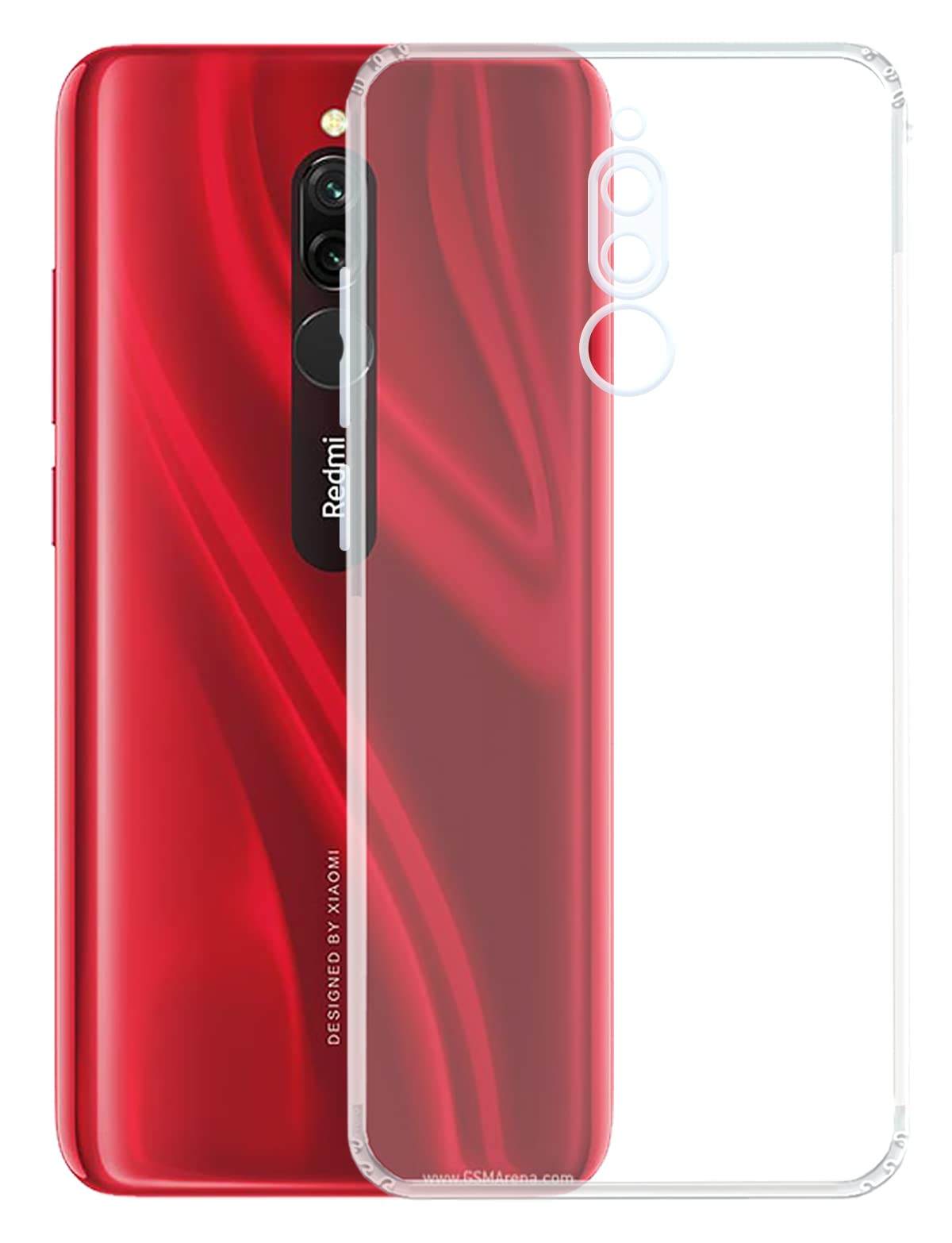 YOFO Rubber Shockproof Soft Transparent Back Cover for Redmi 8 (Transparent) (B082Q3STRS) Amazon Price History, Amazon Price Tracker