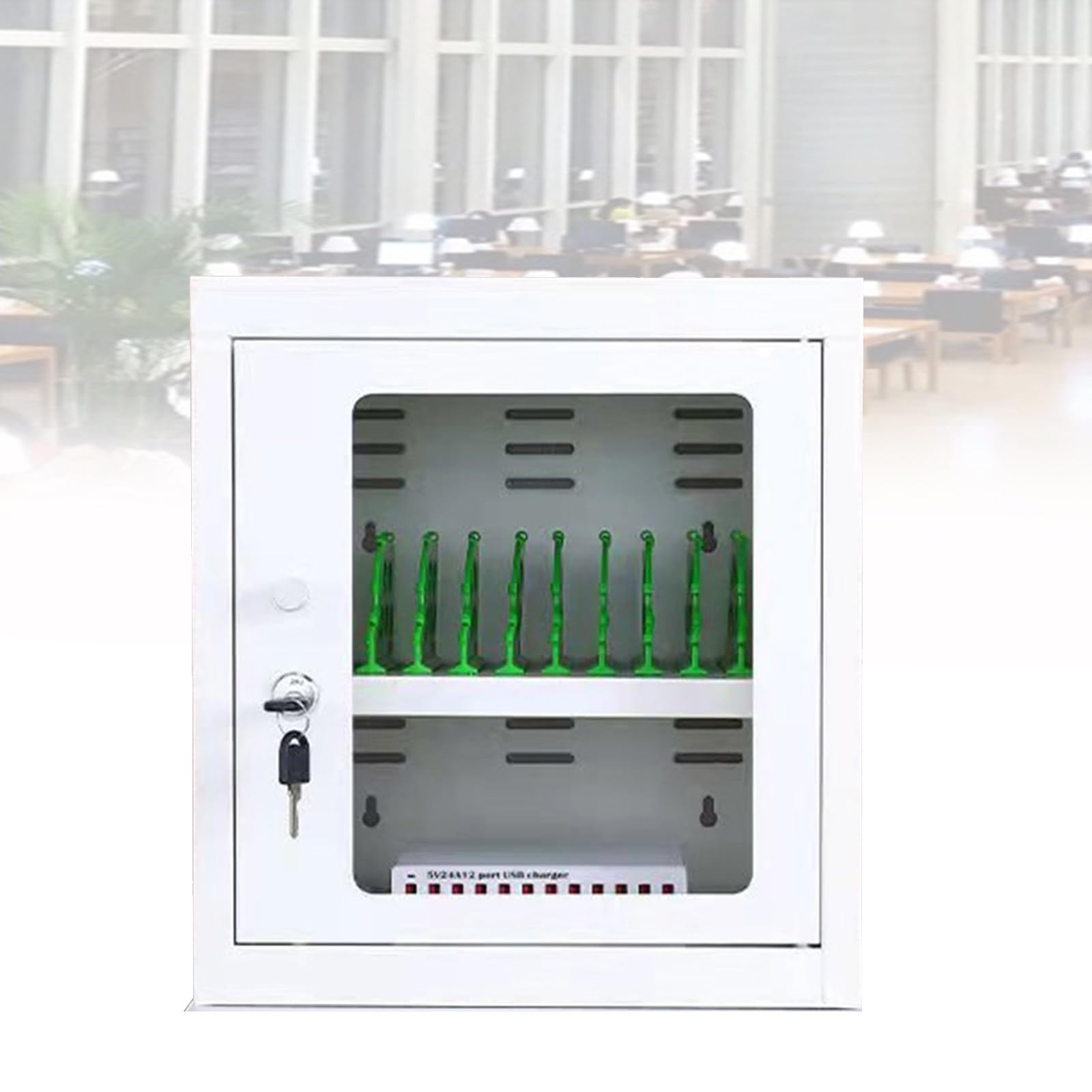 Station de charge verrouillable sur roulettes pour éliminer le vol au collège