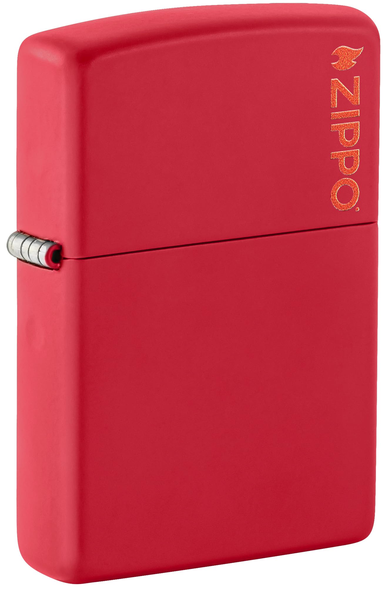Zippo Briquet Tempête Rouge Mat Logo Color Image
