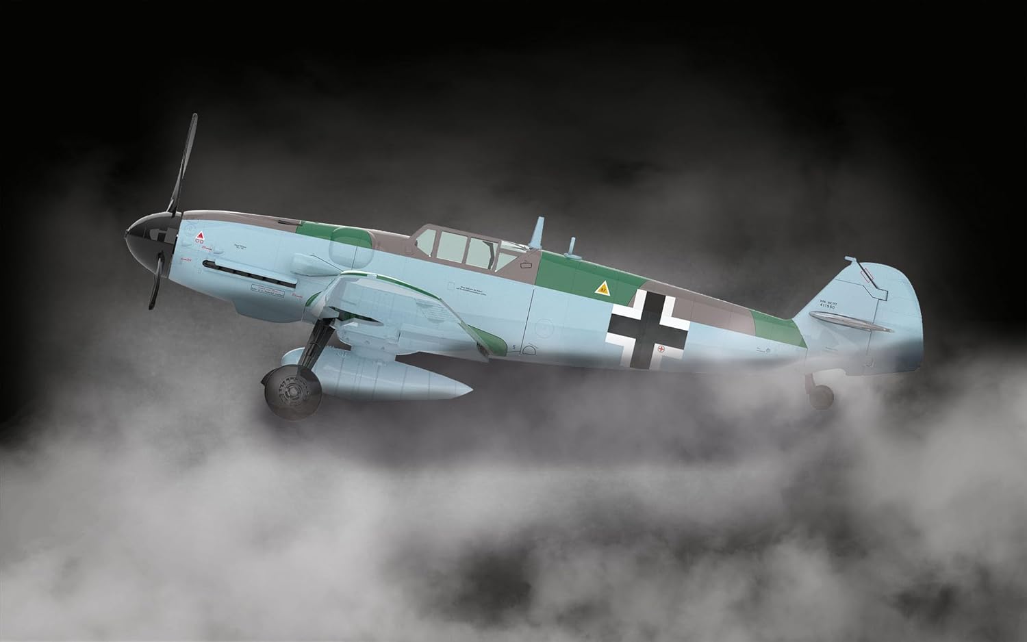 Revell RV63653 1:48-Messerschmitt Bf109G-6 (Easy-Click), Unpainted
