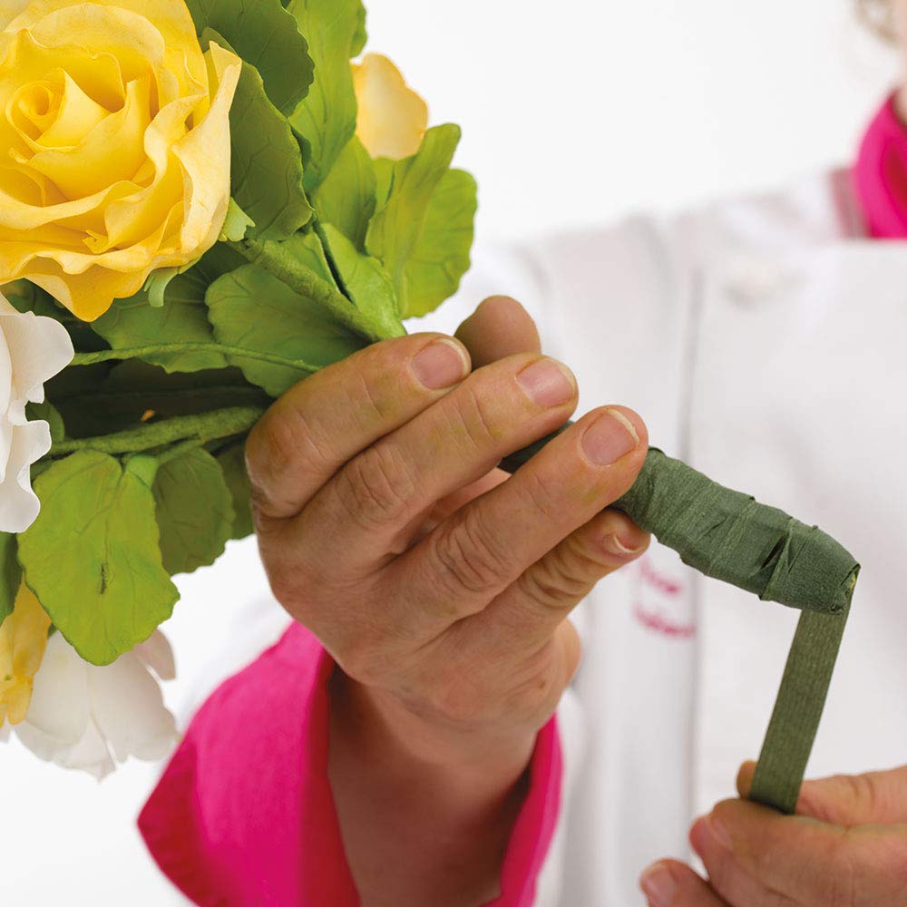 Nastro Da Fiorista Verde 12mm Per Artigianato E Composizioni Floreali - Rotolo Per Hobby E Decorazioni