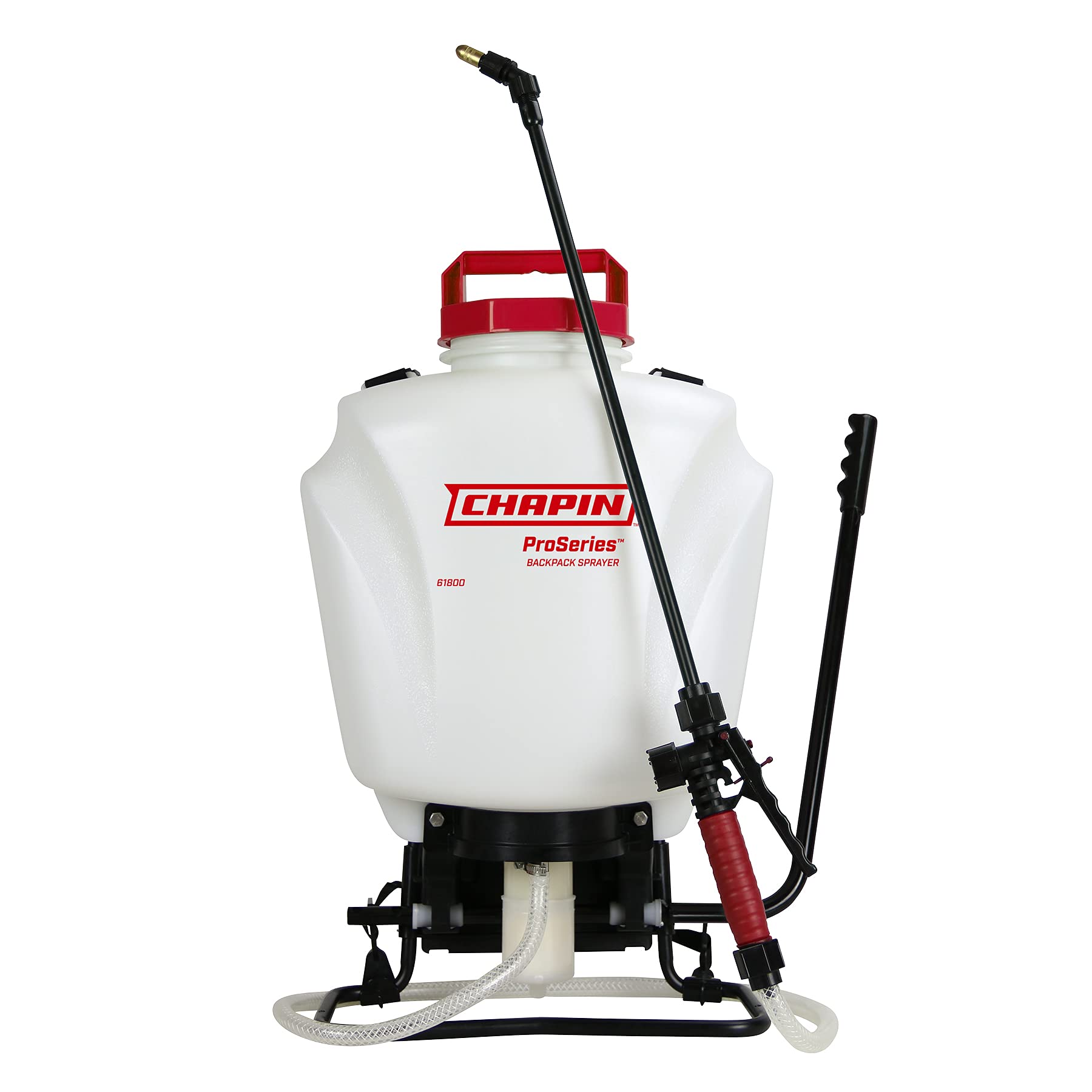 CHAPIN 61800 4Gal Backpack Sprayer with Adjustable and Fan Nozzle , 4-Gallon, Translucent White