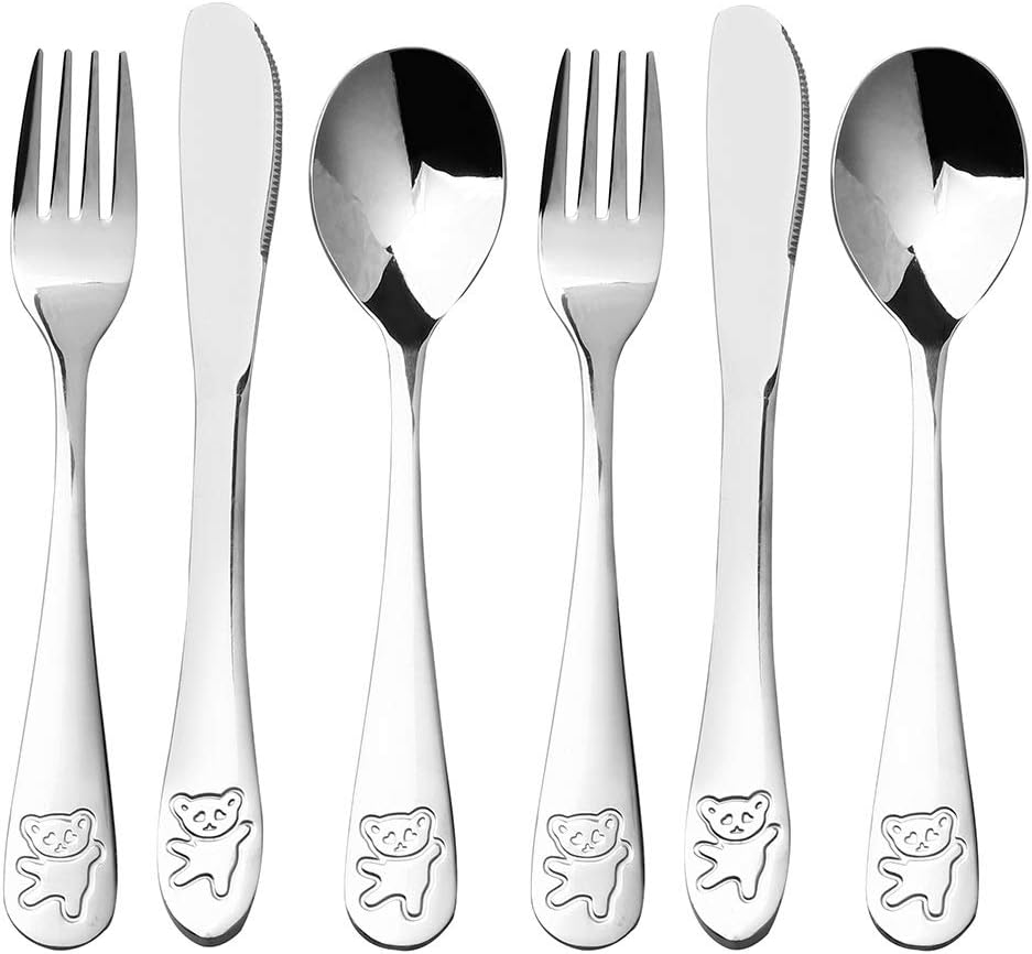 Kinderbesteck Dinosaurier Edelstahl - Besteckset Für Kleinkinder Ab 1 Jahr