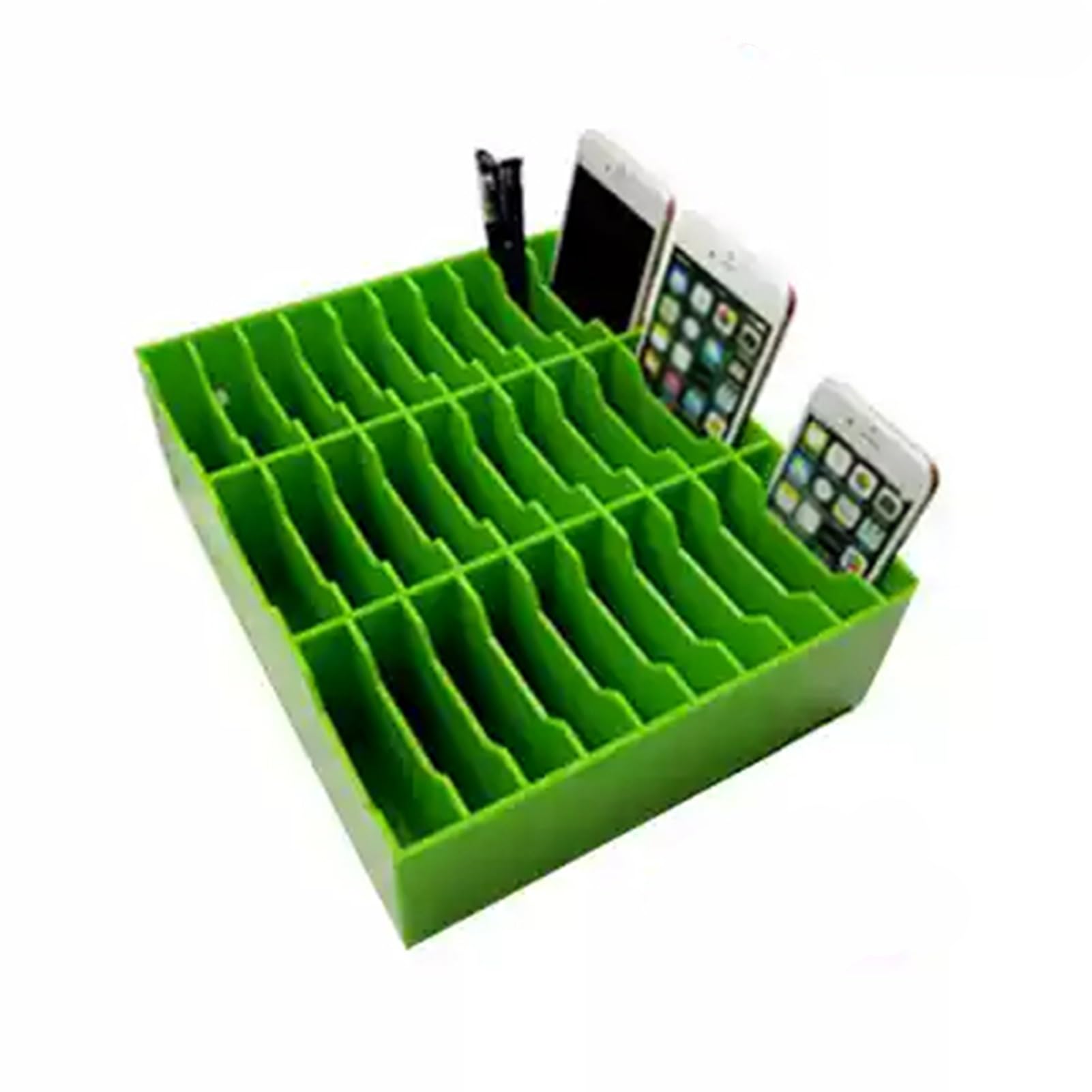 Mobile Phone Storage Cabinet 30-grid Mobile Phone Storage Box Desktop Mobile Phone Storage Cabinet,Open Storage Sturdy and Durable Easy to Clean,Suitable for School Restaurant Office Factory(Color 2)