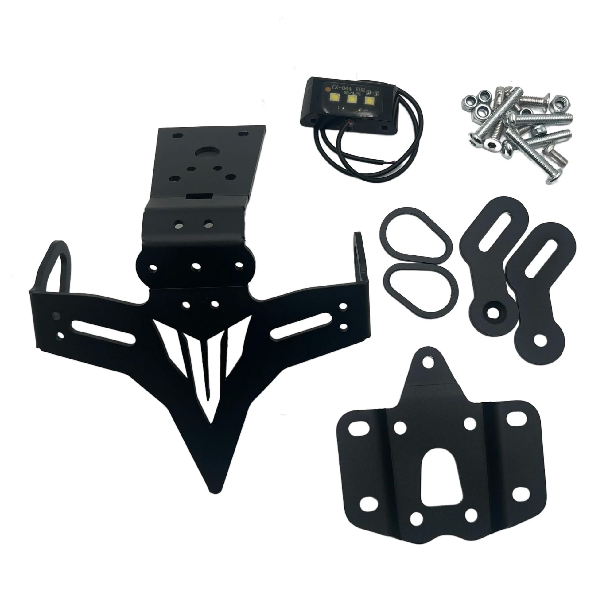 Moto Porta Matriculas para MT07 2021-2024 Soporte Matrícula Trasera Corta Aplicable A Años Modificados