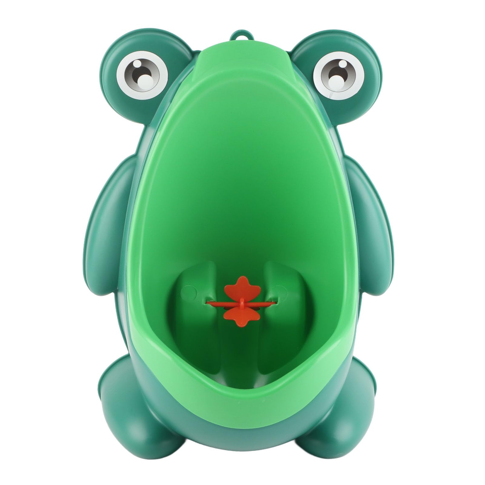 Potty Training Urinals Cute Frog Shape with Funny Aiming Target Windmill for Boys (Type A)