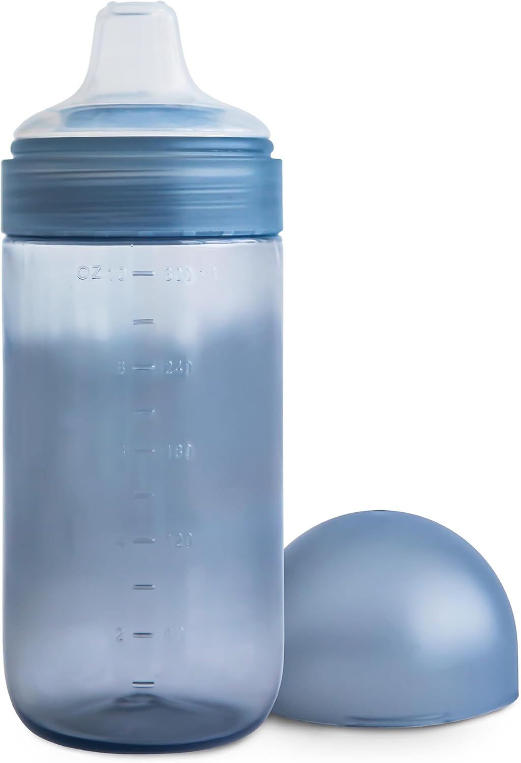 mushie Soft Spout Sippy Cup 10oz for 6M+ Babies - Tradewinds, Spill-Proof Silicone Spout, Easy Transition from Bottle