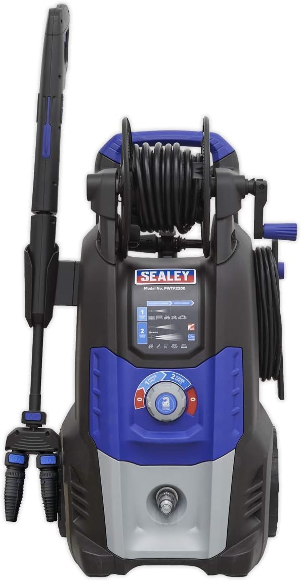 Sealey PWTF2200 Pressure Washer 150bar 810ltr/hr Twin Flow 230V