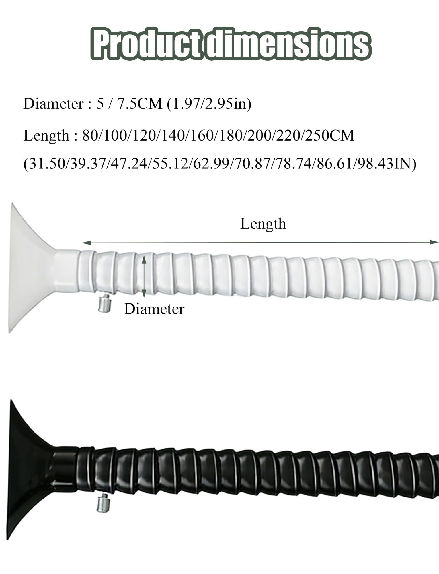 Brazo extractor de humos ajustable, manguera de extracción de humo y polvo, 7,5-160 cm, para ventilación de banco de trabajo