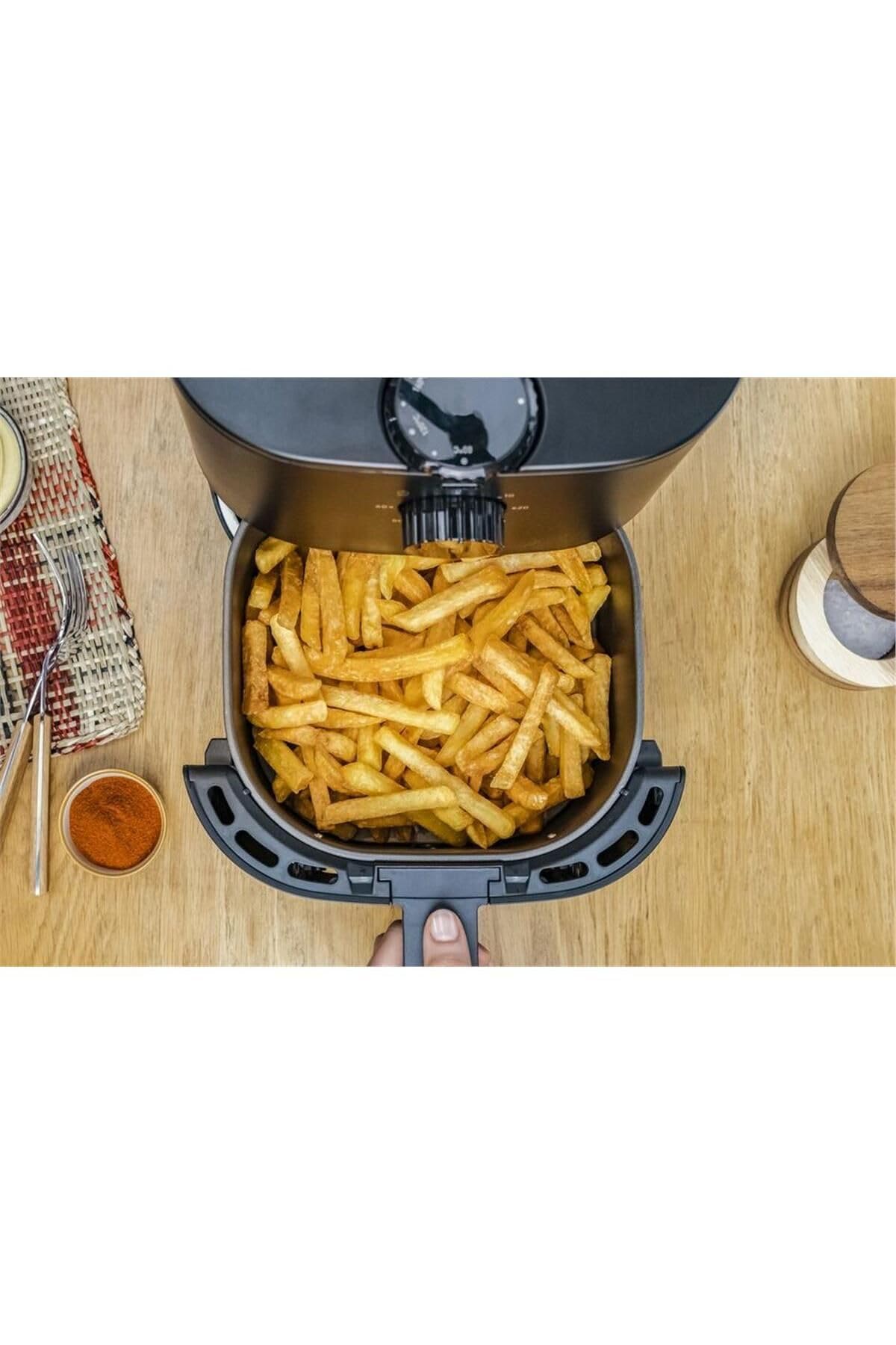 Tefal EY1308 Easy Fry Essential Heißluftfriteuse, 3,5L Kapazität ölfreie Friteuse, kompaktes Design, energiesparend, knusprige Ergebnisse, gesundes Kochen, spülmaschinenfeste Teile
